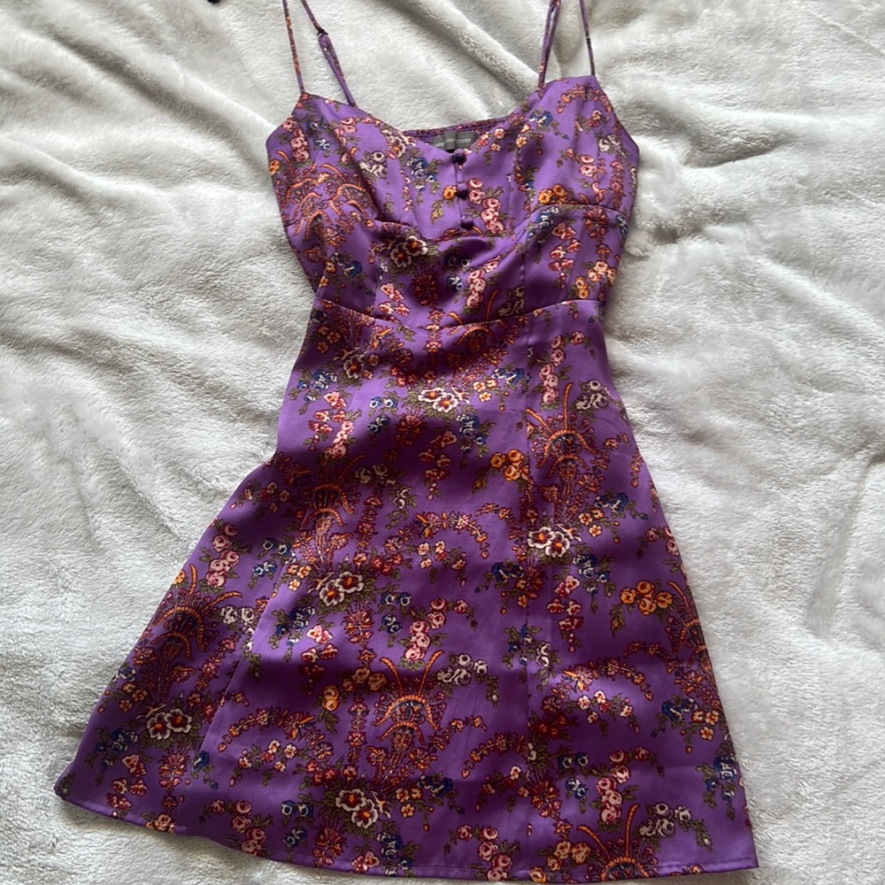 Urban Outfitters purple floral mini dress💜